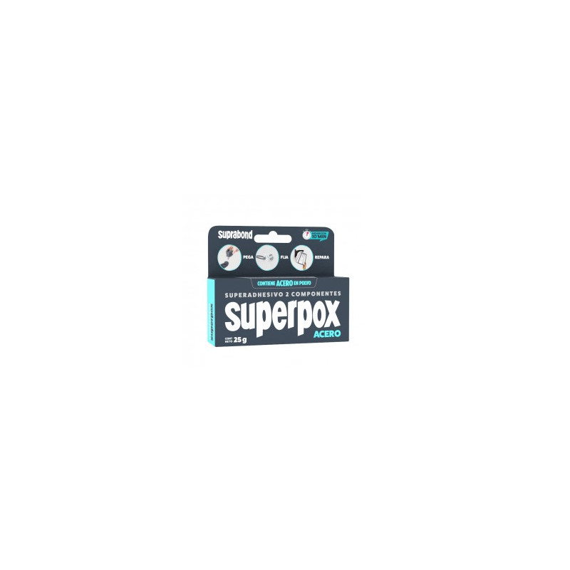 adhesivo superpox acero 25 grs Suprabond