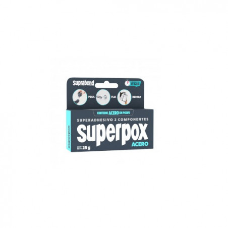 adhesivo superpox acero 25 grs Suprabond