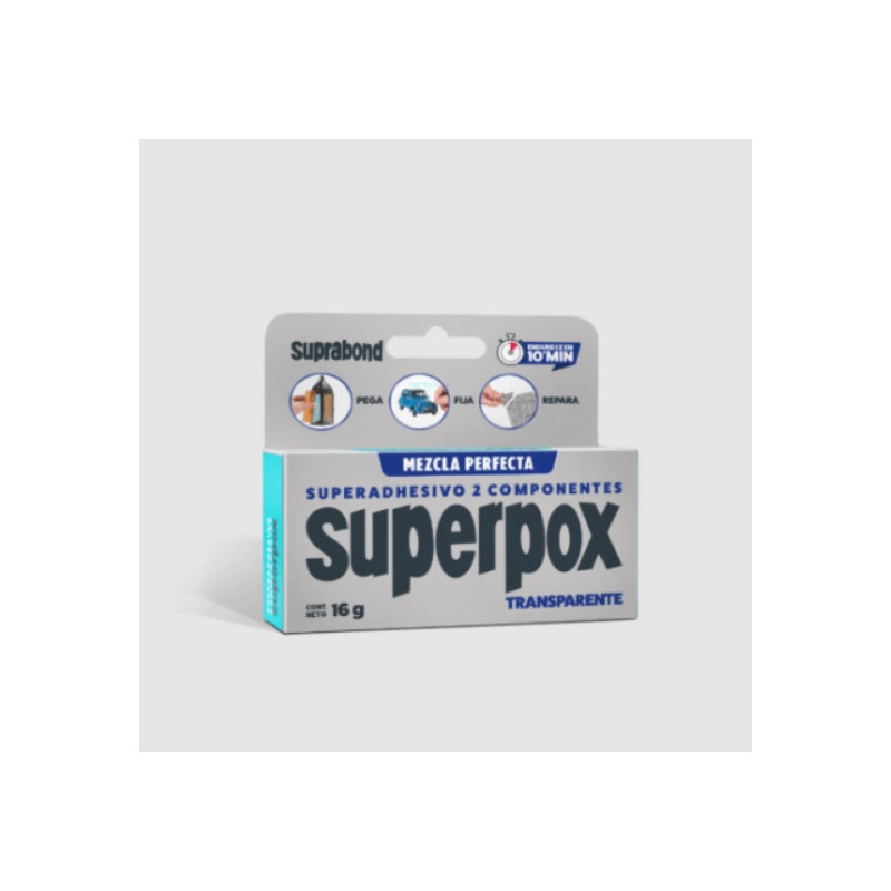 adhesivo Superpox transparente 16 grs Suprabond