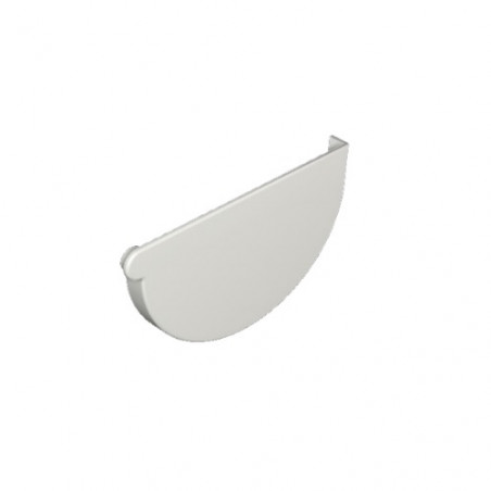 Tapa terminal de embudo PVC derecha canaletas Pluvitubo