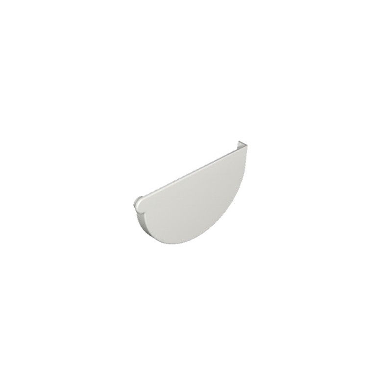 Tapa terminal de embudo PVC izquierda canaletas Pluvitubo