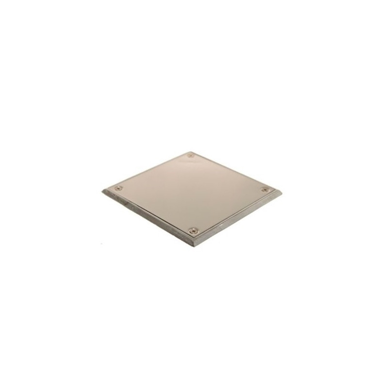 Tapa ciega 12 x 12 cm acero inoxidable