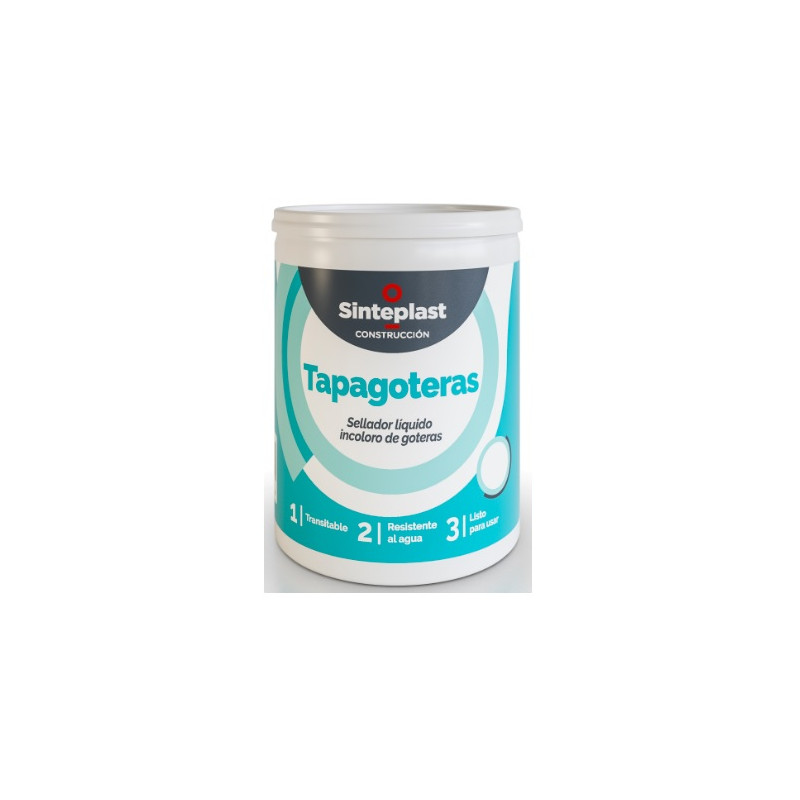 Sellador incoloro Tapagoteras 4 lts Sinteplast