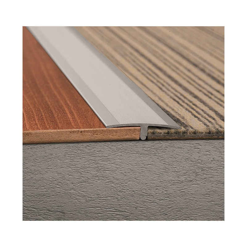 Tapajuntas aluminio 38mm plomo mate Atrim