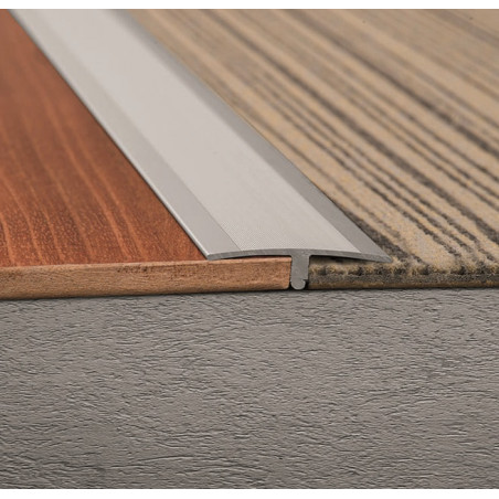 Tapajuntas aluminio 38mm plomo mate Atrim