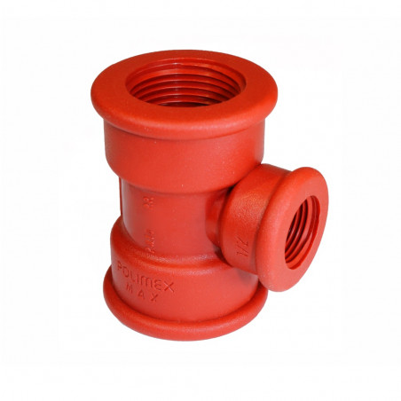 te reduccion H 3/4 x 1/2 x 3/4" polipropileno Polimex