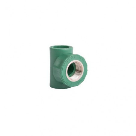 Tee 25mm inserto hembra 1/2" termofusion
