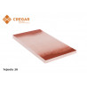 tejuela refractario 229 x 114 x 20mm tonalizado Cregar