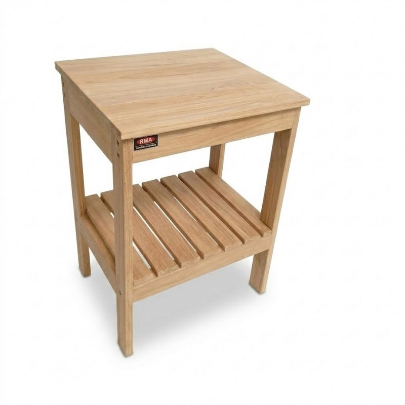 vanitory de pie madera natural 60cm con tapa RMA