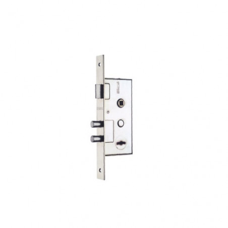 Cerradura puerta exterior perno redondo zincada izquierda Cerratex