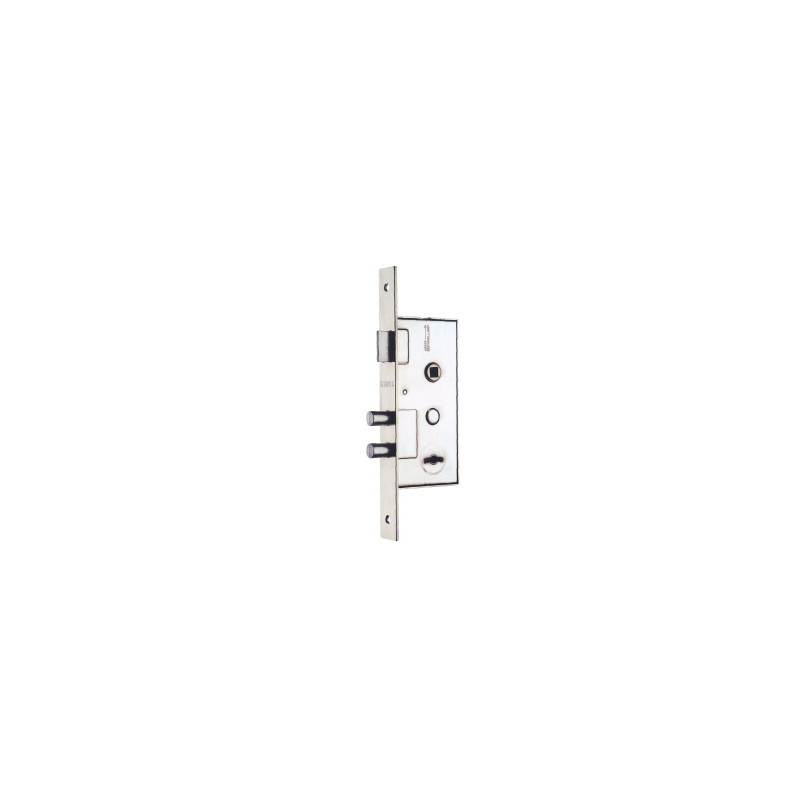 Cerradura puerta exterior perno redondo zincada derecha Cerratex