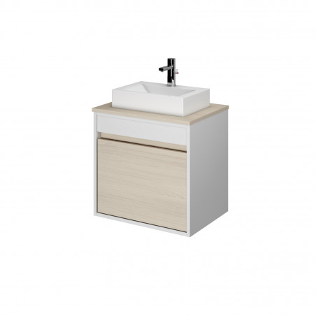Vanitory colgante 60 cm Desir PVC blanco artico Buona