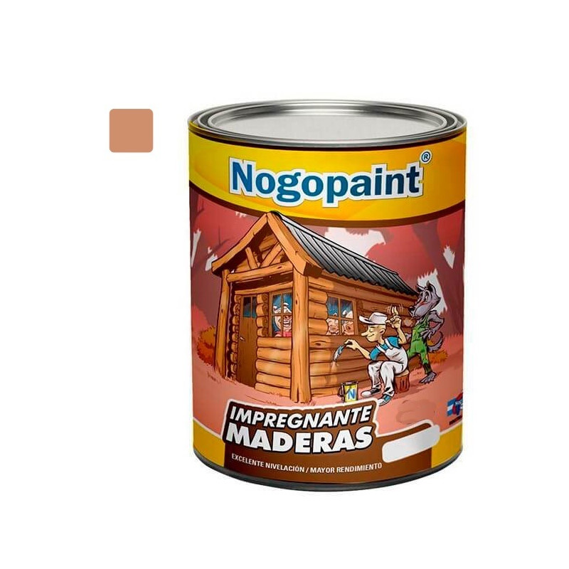 Impregnante para madera 4 lts roble brillante Nogopaint