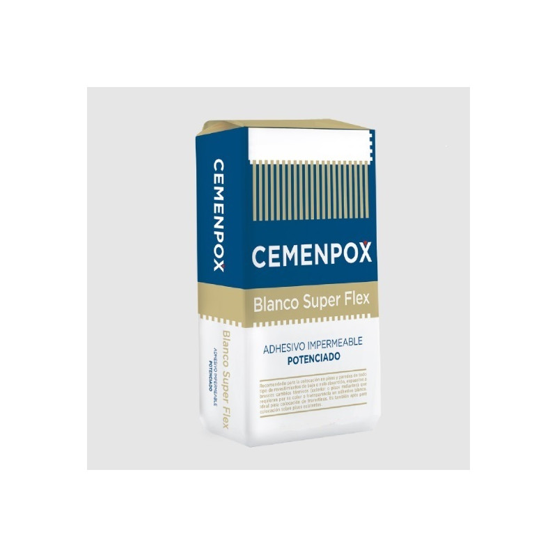 Bolsa pegamento blanco super flex 25 kg Cemenpox
