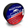 cinta Duct Tape negra 48mm rollo 9mts Doble A