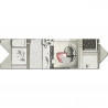 Guarda ceramica Lucia gris 6 x 20cm CS