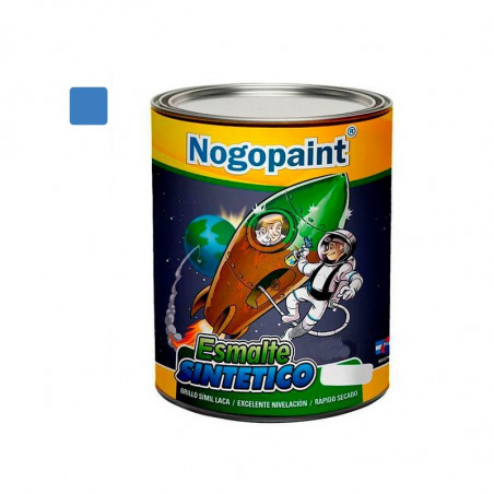 Esmalte sintetico brillante 1 lt azul electrico Nogopaint