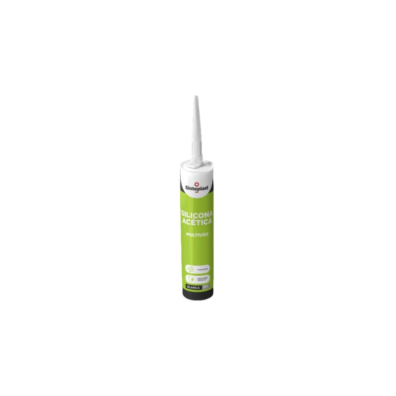 silicona acetica multiuso blanca 280 ml Sinteplast