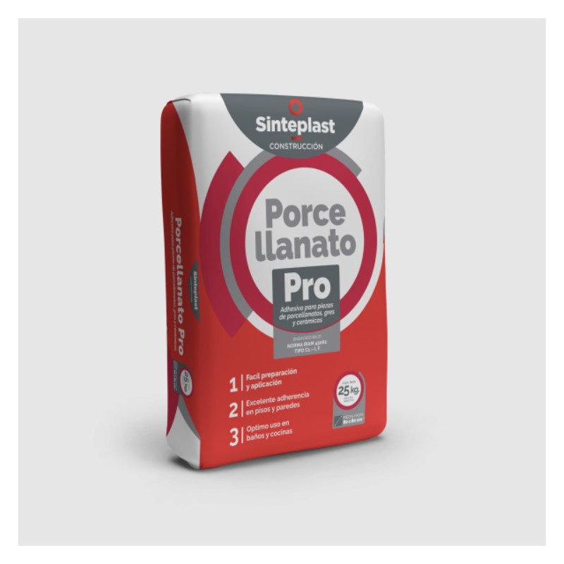 Pegamento para porcellanato pro 25kg Sinteplast