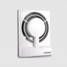 Extractor para baño blanco 17x23cm para caño de 6" Ecoclima
