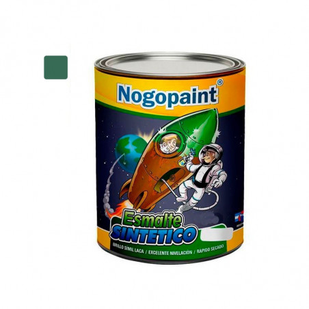 Esmalte sintetico brillante 1 lt esmeralda Nogopaint