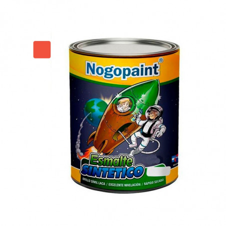 Esmalte sintetico brillante 500cc naranja Nogopaint