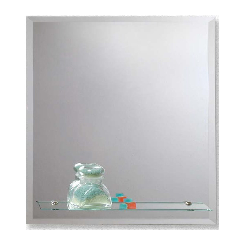 Espejo rectangulo biselado con repisa 40x60cm Reflejar