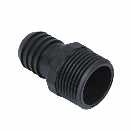 enchufe espiga y rosca M 1 1/2" riego Polimex