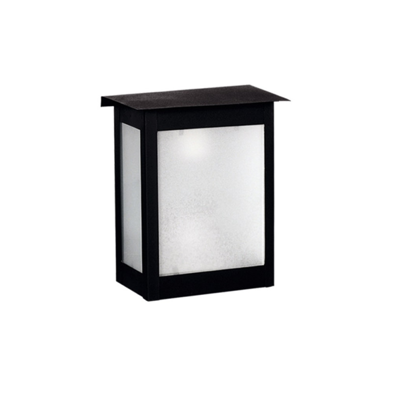 Farol hierro vidrio arenado Ferrolux