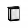 Farol hierro vidrio arenado Ferrolux