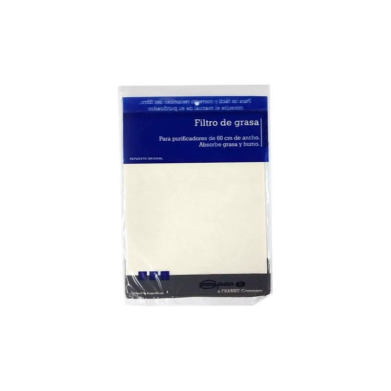 Par Filtros de grasa tipo paño para purificador Spar