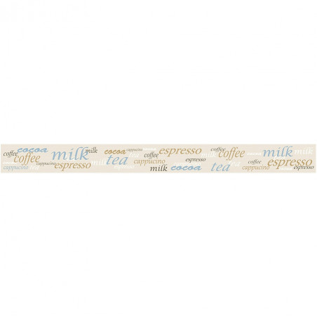 Friso Delight words beige 4.5 x 45 cm Acuarela