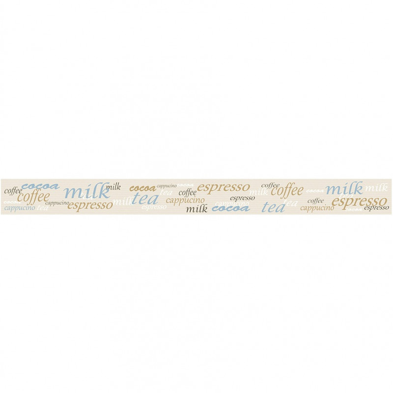 Friso Delight words beige 4.5 x 50 cm Acuarela