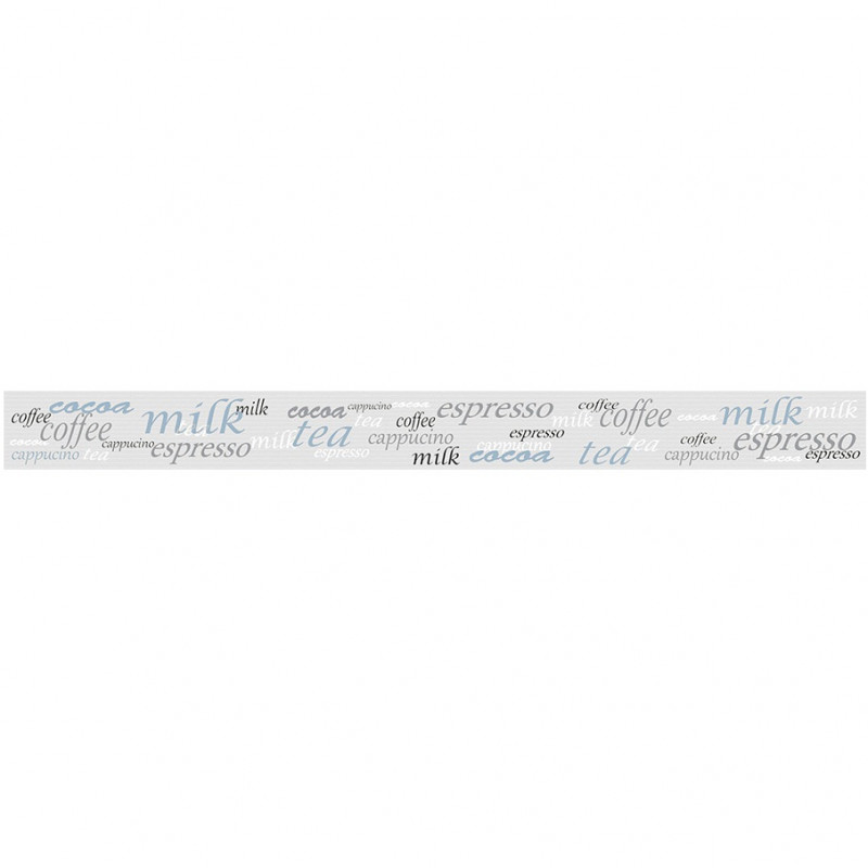 Friso Delight words gris 4.5 x 50 cm Acuarela