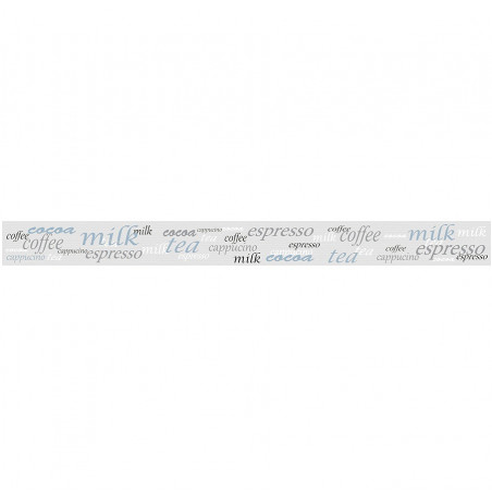 Friso Delight words gris 4.5 x 50 cm Acuarela