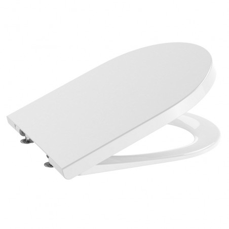 Tapa asiento caida amortiguada Inspira Round blanco Roca