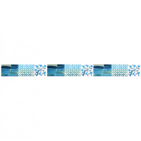 Friso Flow celeste 4.5 x 45 cm Acuarela