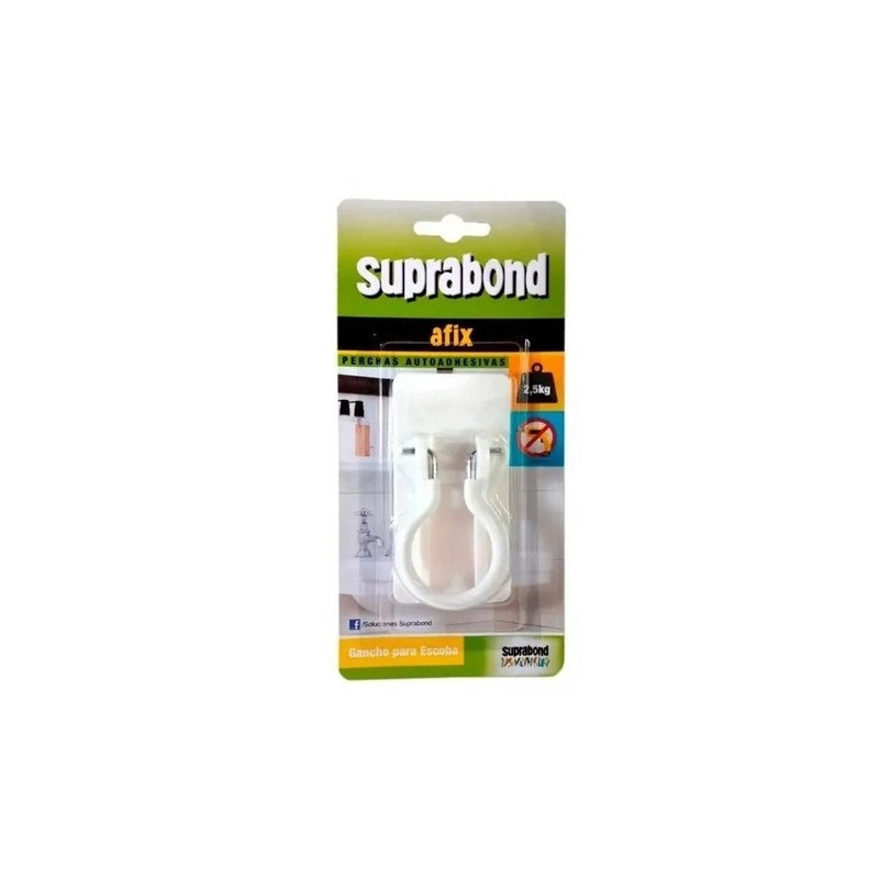 Gancho aro para escoba acero inoxidable Suprabond