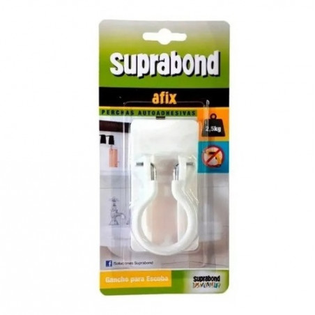 Gancho aro para escoba acero inoxidable Suprabond