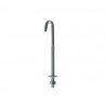 Gancho estira alambre 3/8" x 8 cm con tuerca galvanizado