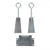 Grampa de arrimar extensible para termotanque Gramtor