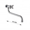 Griferia de pared 1 agua pico bajo S TGPlast