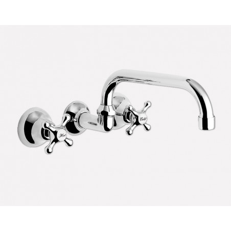 Griferia para cocina de pared pico alto Cromo Y Peirano