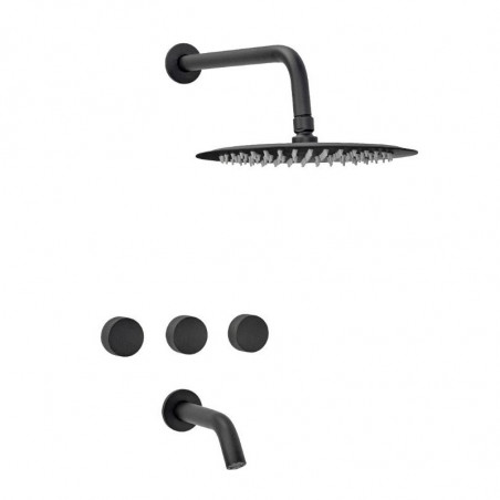 Griferia para ducha con transferencia Fabric Black Peirano