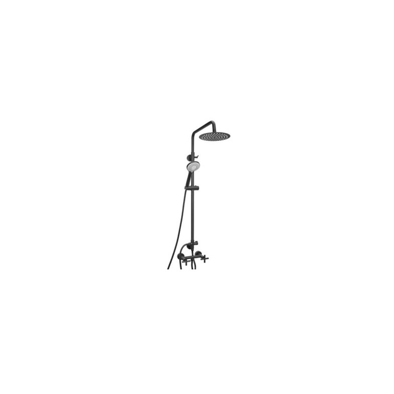 Griferia para ducha exterior columna Black Velvet Peirano