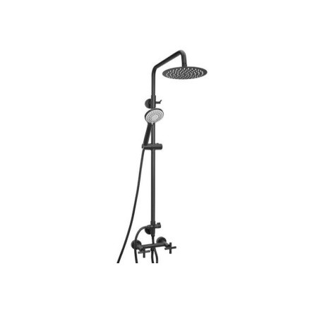 Griferia para ducha exterior columna Black Velvet Peirano