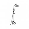 Griferia para ducha exterior columna Black Velvet Peirano