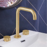 griferia para lavatorio fabric gold Peirano