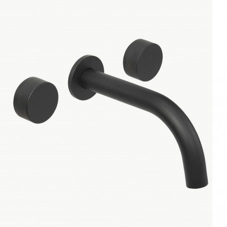 Griferia para lavatorio de pared Fabric black Peirano