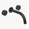 Griferia para lavatorio de pared Fabric black Peirano